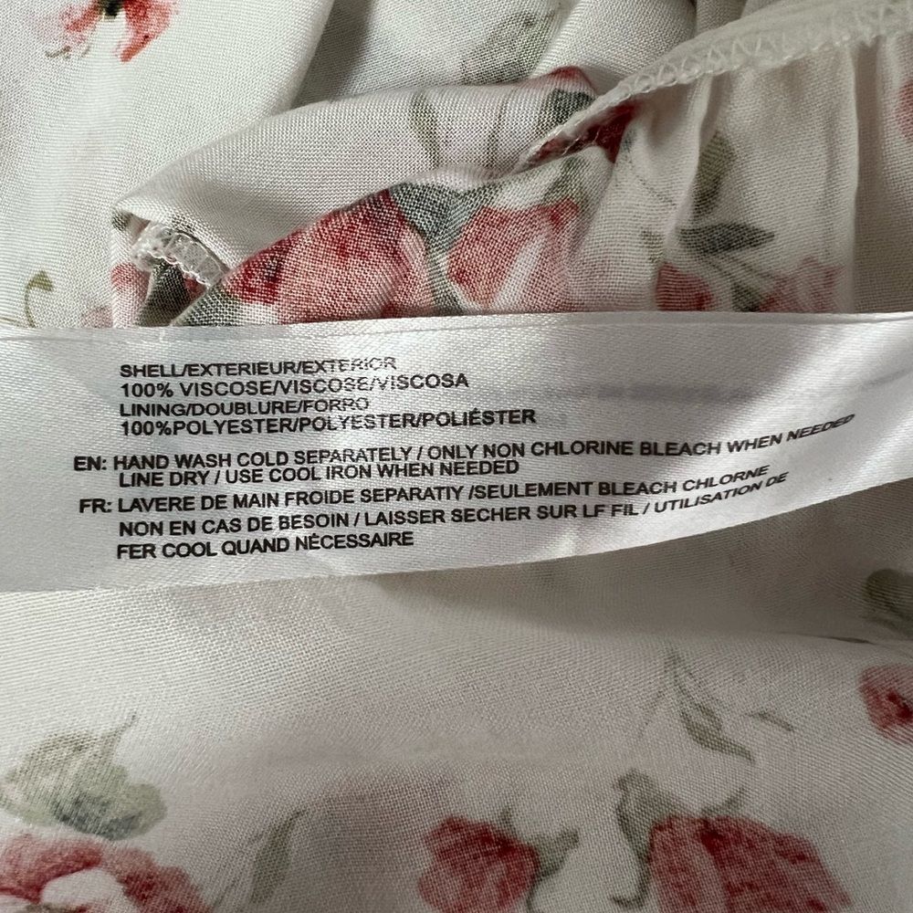 B.O.G. Collective Floral Sundress Size Small White Pink Coqette Cottagecore - Picture 10 of 11